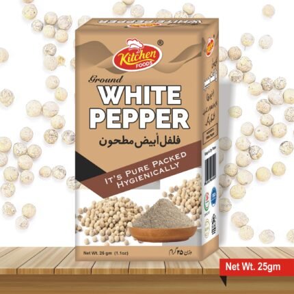 Ground White Pepper 25g – Finest Quality for Delicate Flavor