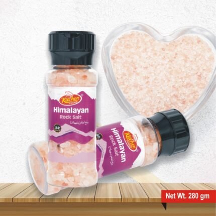 Rock Pink Salt Bottle 280g – Natural Himalayan Edible Mineral Salt